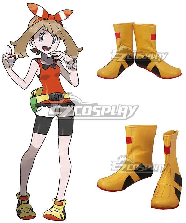 PM Alpha Sapphire Yellow Shoes Cosplay Boots