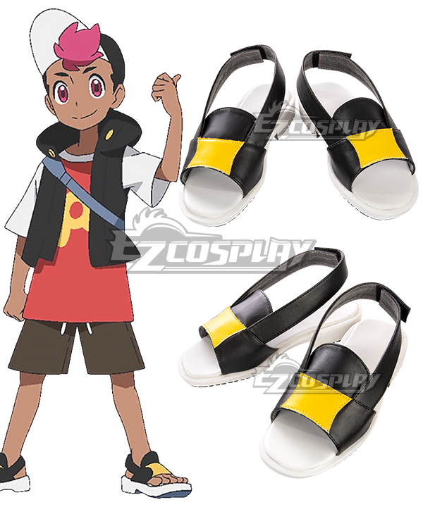 Pokemon Pocket Monster (TV 2023) Roy White Cosplay Shoes