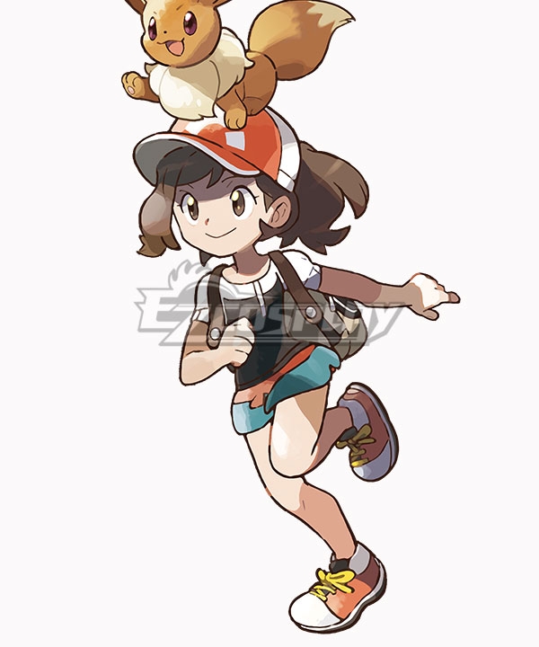 PM PM: Let's Go, Pikachu! PM: Let's Go, Eevee! Female Trainer Elaine Cosplay Costume
