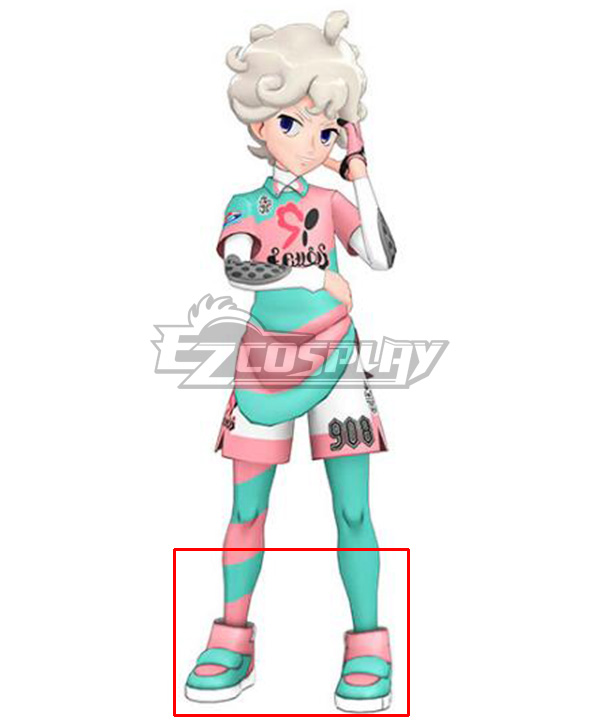 

Pokemon Pokémon Sword And Shield Bede Uniforms Blue Green Cosplay Shoes