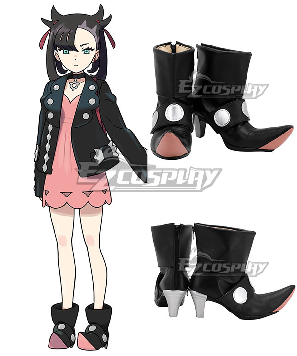 PM PM Sword And Shield Marnie Black Cosplay Shoes