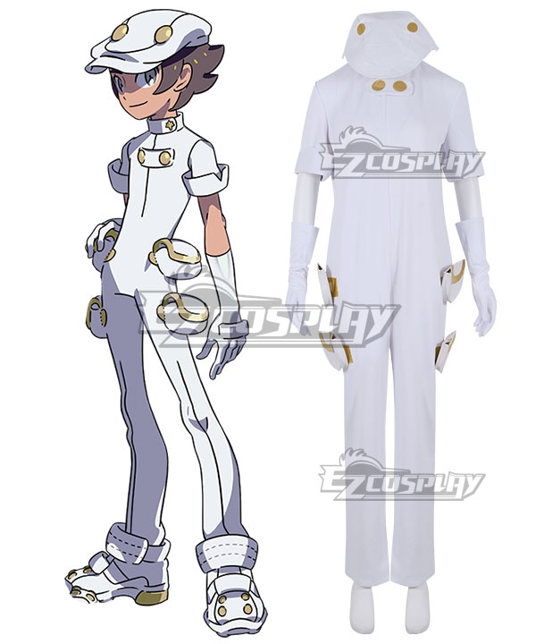 PM Sun and Moon Aether Foundation Employee Male Cosplay Costume