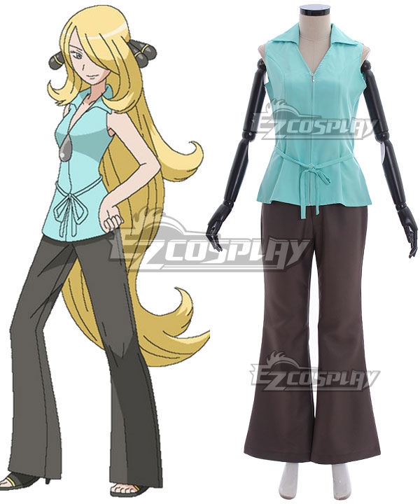 PM Sun and Moon Cynthia Cosplay Costume - A Edition