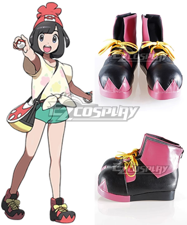 PM Sun and Moon Heroine Red Cosplay Shoes
