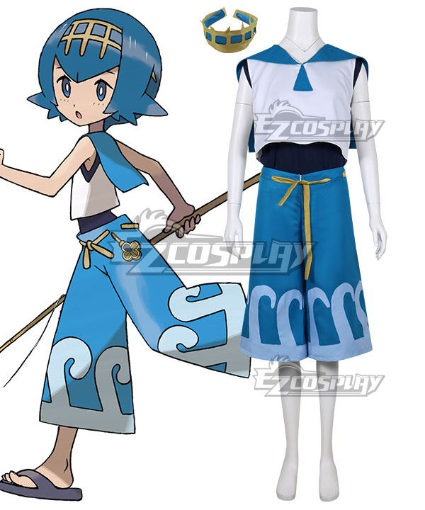 Pokemon Sun and Moon Lana Cosplay Costume