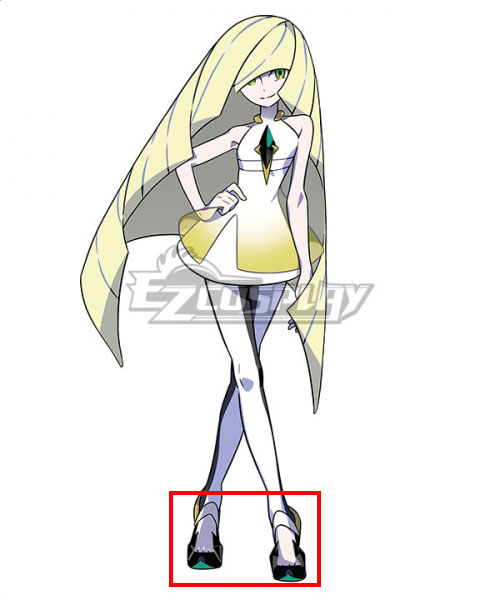Pokemon Sun and Moon Lusamine White Cosplay Shoes
