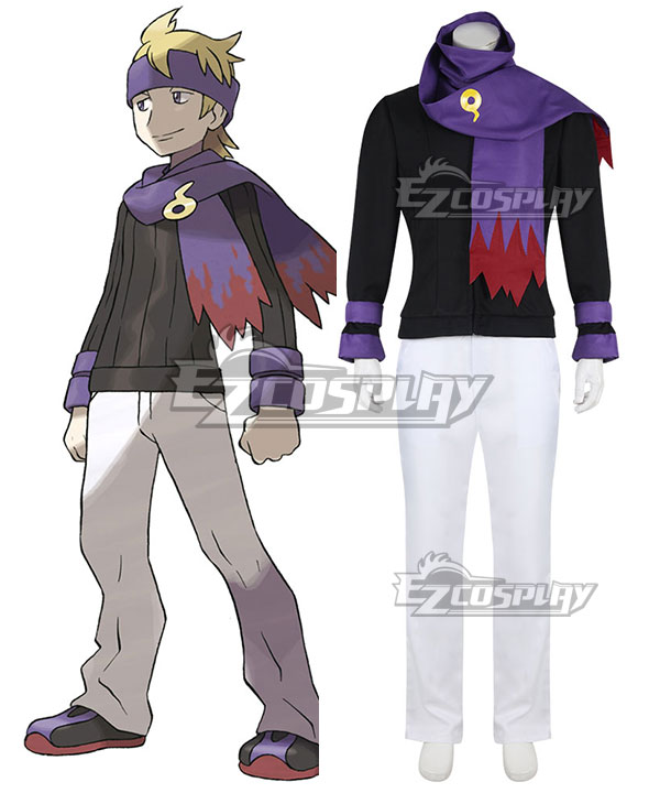 Pokemon Pokémon HeartGold and SoulSilver Morty Cosplay Costume