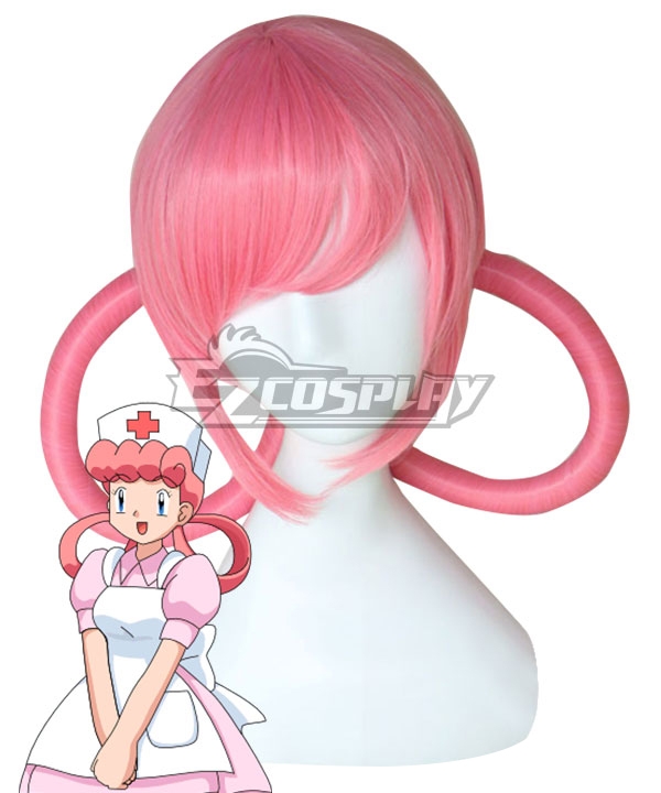 Pokemon Sun And Moon Nurse Joy Pink Cosplay Wig