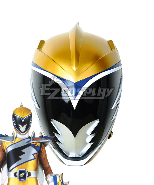 Power Rangers Dino Charge Dino Charge Gold Ranger Helmet Cosplay Accessory Prop