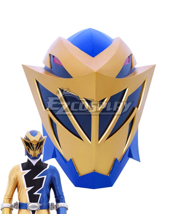Power Rangers Dino Fury Gold Ranger Helmet Cosplay Accessory Prop