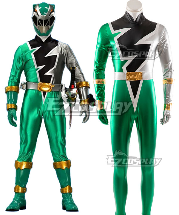 Power Rangers Dino Fury Green Ranger Cosplay Costume