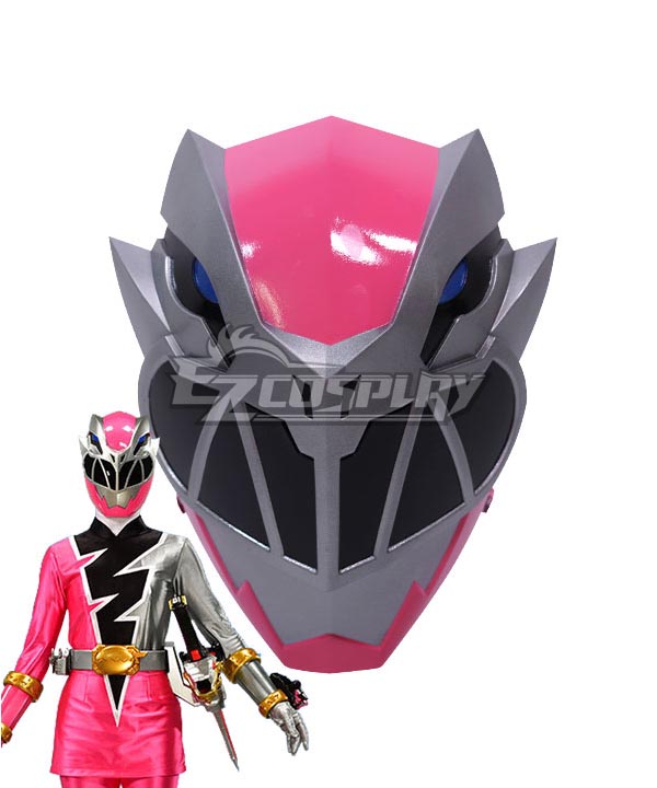 Power Rangers Dino Fury Pink Ranger Helmet Cosplay Accessory Prop
