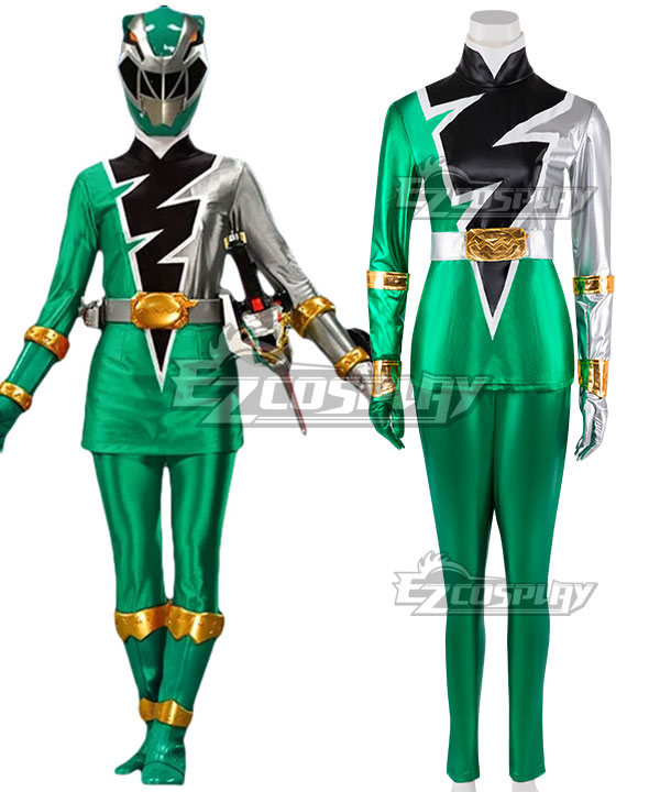 Power Rangers Dino Fury Previous Green Ranger Cosplay Costume