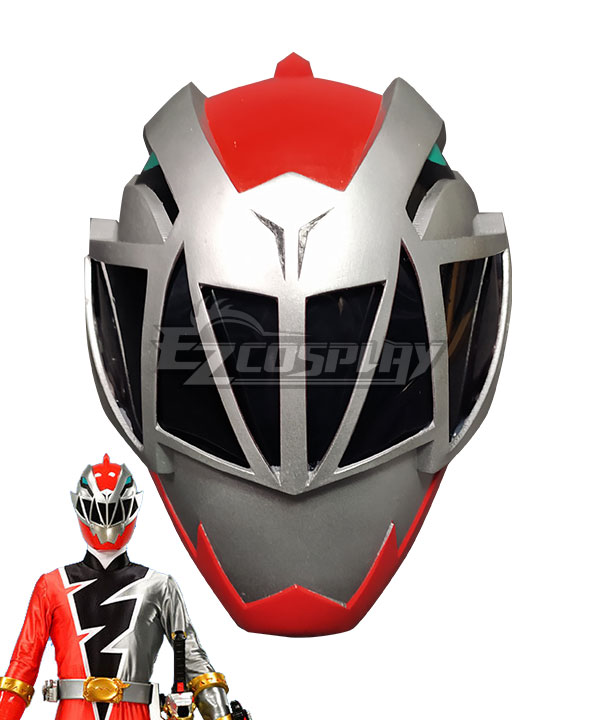 Power Rangers Dino Fury Red Ranger Helmet Cosplay Accessory Prop