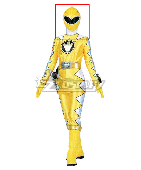 Power Rangers Dino Thunder Yellow Dino Ranger Helmet Cosplay Accessory Prop