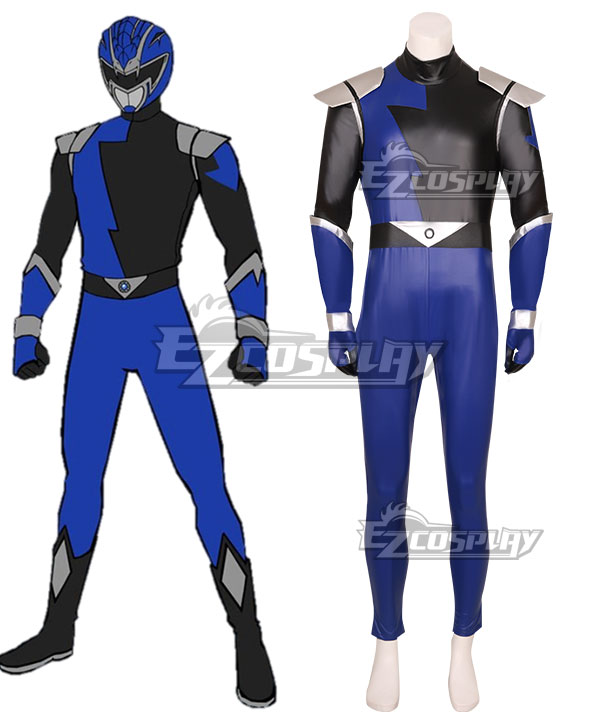 Power Rangers HyperForce HyperForce Blue Cosplay Costume