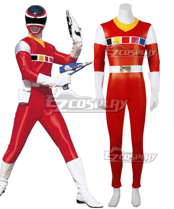 Power Rangers In Space Red Space Ranger Cosplay Costume