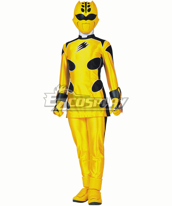 Power Rangers Jungle Fury Jungle Fury Yellow Ranger Cosplay Costume