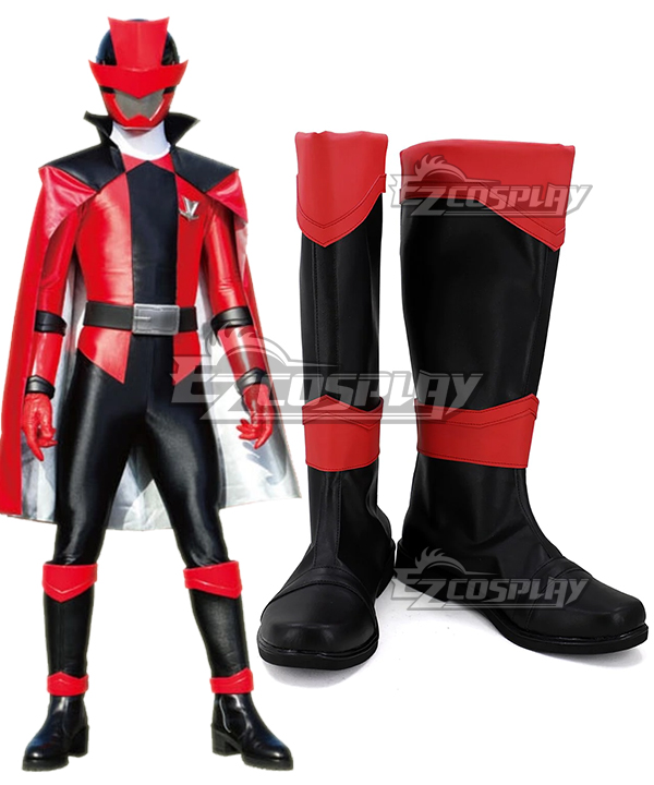 Power Rangers Kaitou Sentai Lupinranger VS Keisatsu Sentai Patranger Lupin Red Red Shoes Cosplay Boots