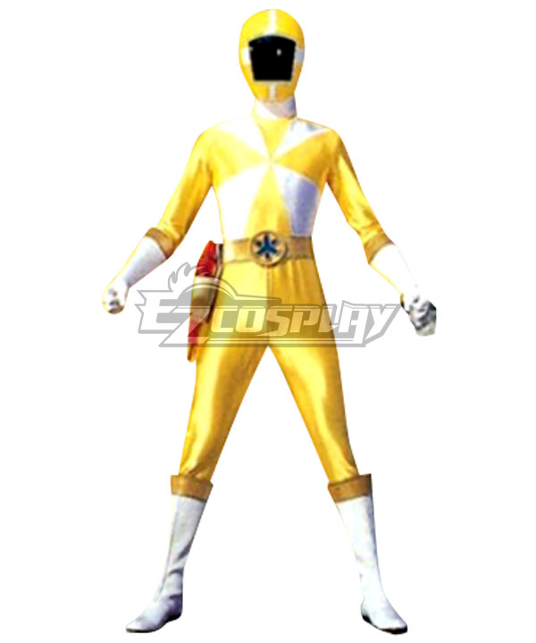 Power Rangers Lightspeed Rescue Yellow Lightspeed Ranger Cosplay Costume
