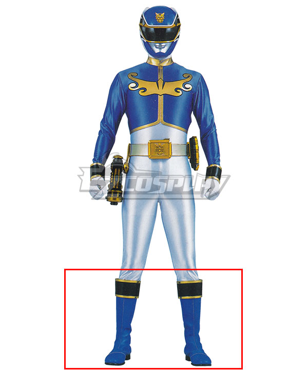 Power Rangers Megaforce Megaforce Blue Blue Shoes Cosplay Boots