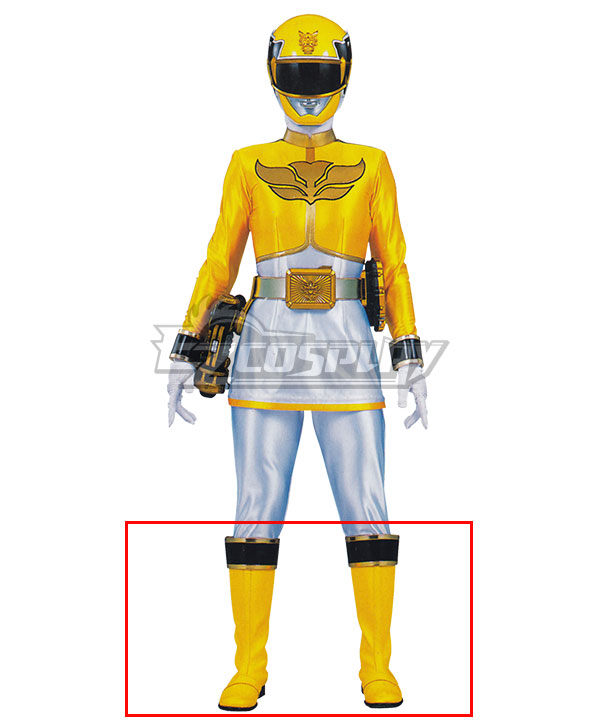 Power Rangers Megaforce Megaforce Yellow Yellow Shoes Cosplay Boots