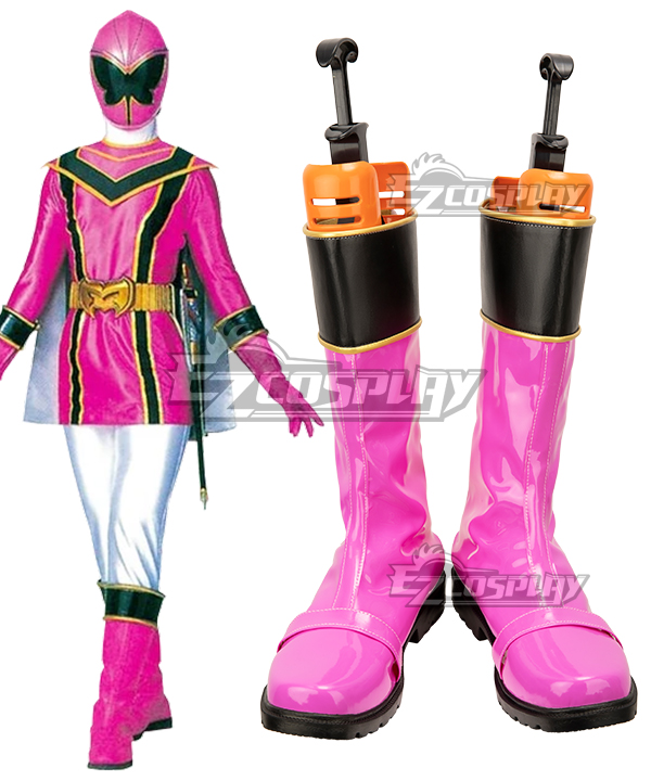 Power Rangers Mystic Force Pink Mystic Ranger Pink Shoes Cosplay Boots