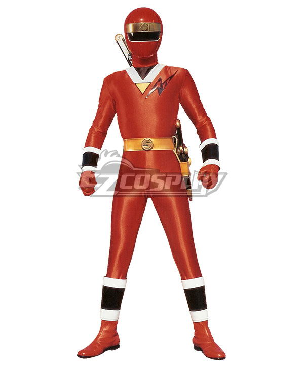 Power Rangers Ninja Sentai Kakuranger NinjaRed Cosplay Costume