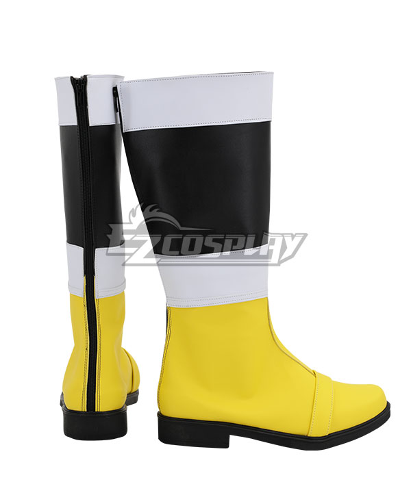 Mighty Morphin Alien Rangers Yellow Aquitar Ranger Yellow Shoes