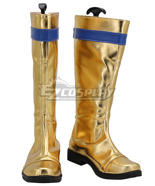 Power Rangers Ninja Steel Ninja Steel Gold White Shoes Cosplay Boots