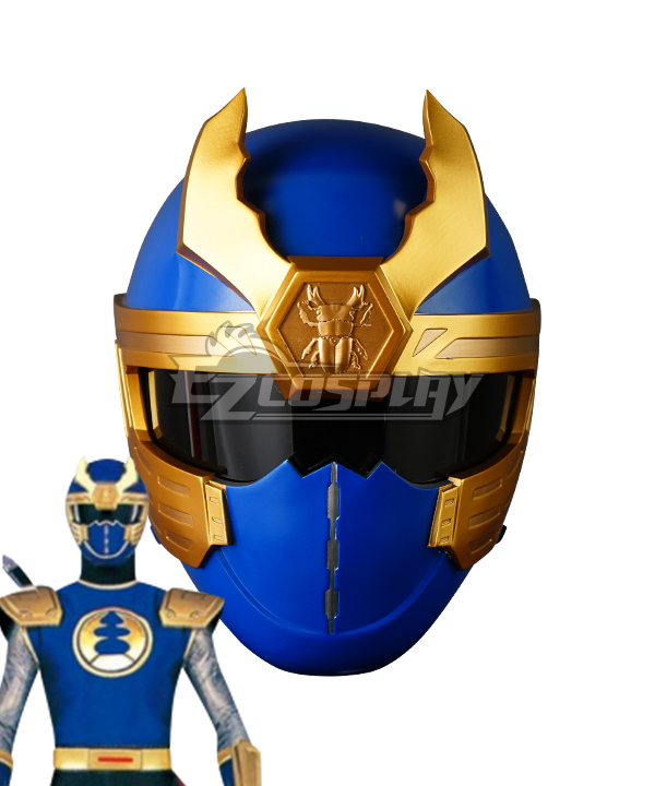 Power Rangers Ninja Storm Navy Thunder Ranger Helmet Cosplay Accessory Prop
