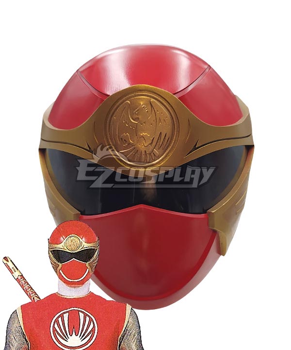 Power Rangers Ninja Storm Red Wind Ranger Helmet Cosplay Accessory Prop