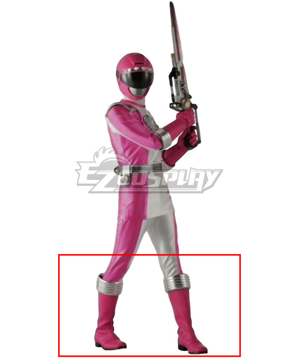 Power Rangers Operation Overdrive Pink Overdrive Ranger Pink Shoes Cosplay Boots