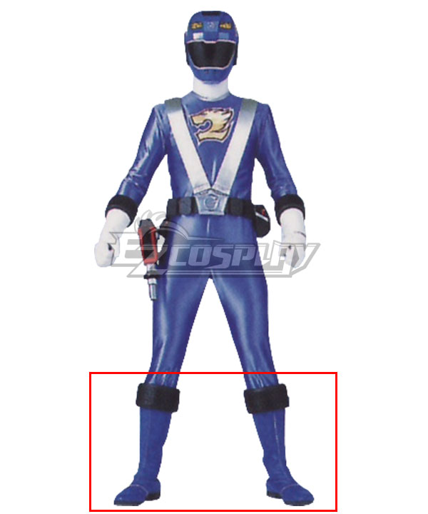 Power Rangers RPM Ranger Operator Series Blue Blue Shoes Cosplay Boots