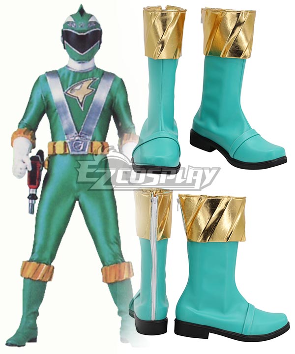 Power Rangers RPM Ranger Operator Series Green Green Shoes Cosplay Boots