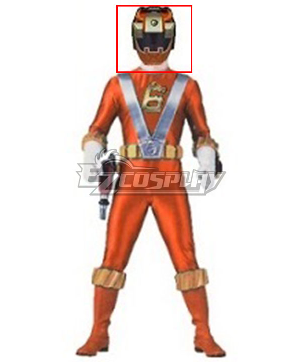 Power Rangers RPM Ranger Operator Series Orange Helmet Cosplay Accessory Prop