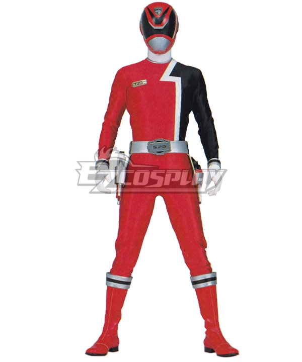 Power Rangers Rules Red SPD Ranger Cosplay Costume