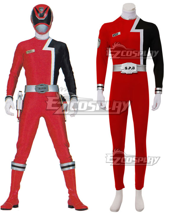 Power Rangers Rules Red SPD Ranger Cosplay Costume