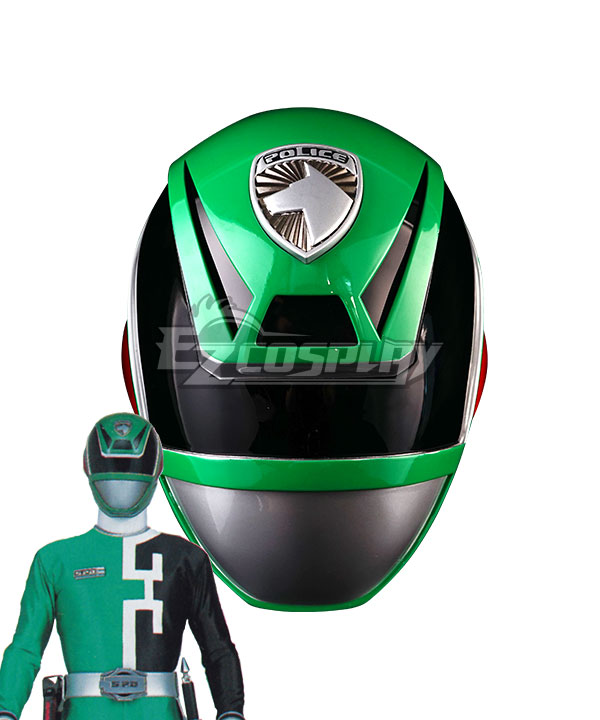 Power Rangers S.P.D. SPD Green Ranger Helmet Cosplay Accessory Prop