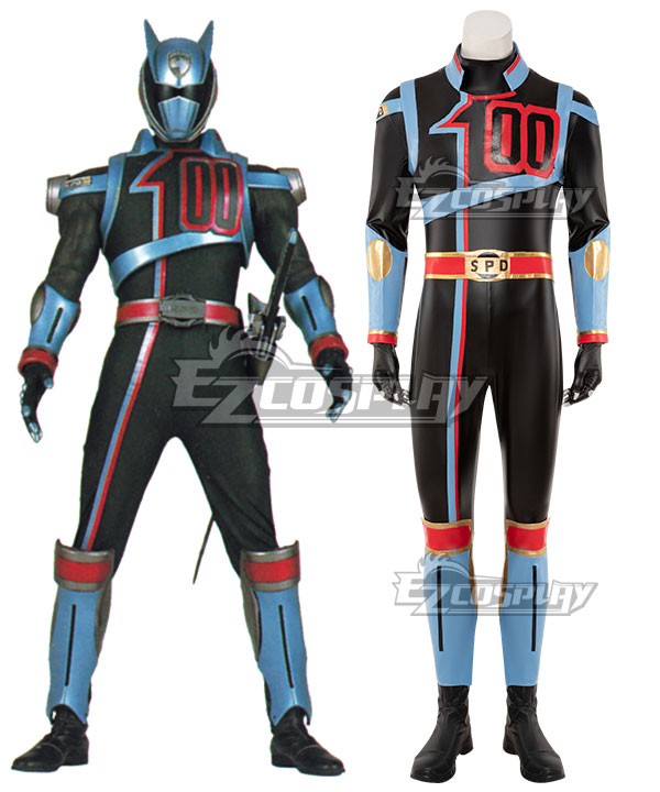 Power Rangers S.P.D. SPD Shadow Ranger Cosplay Costume