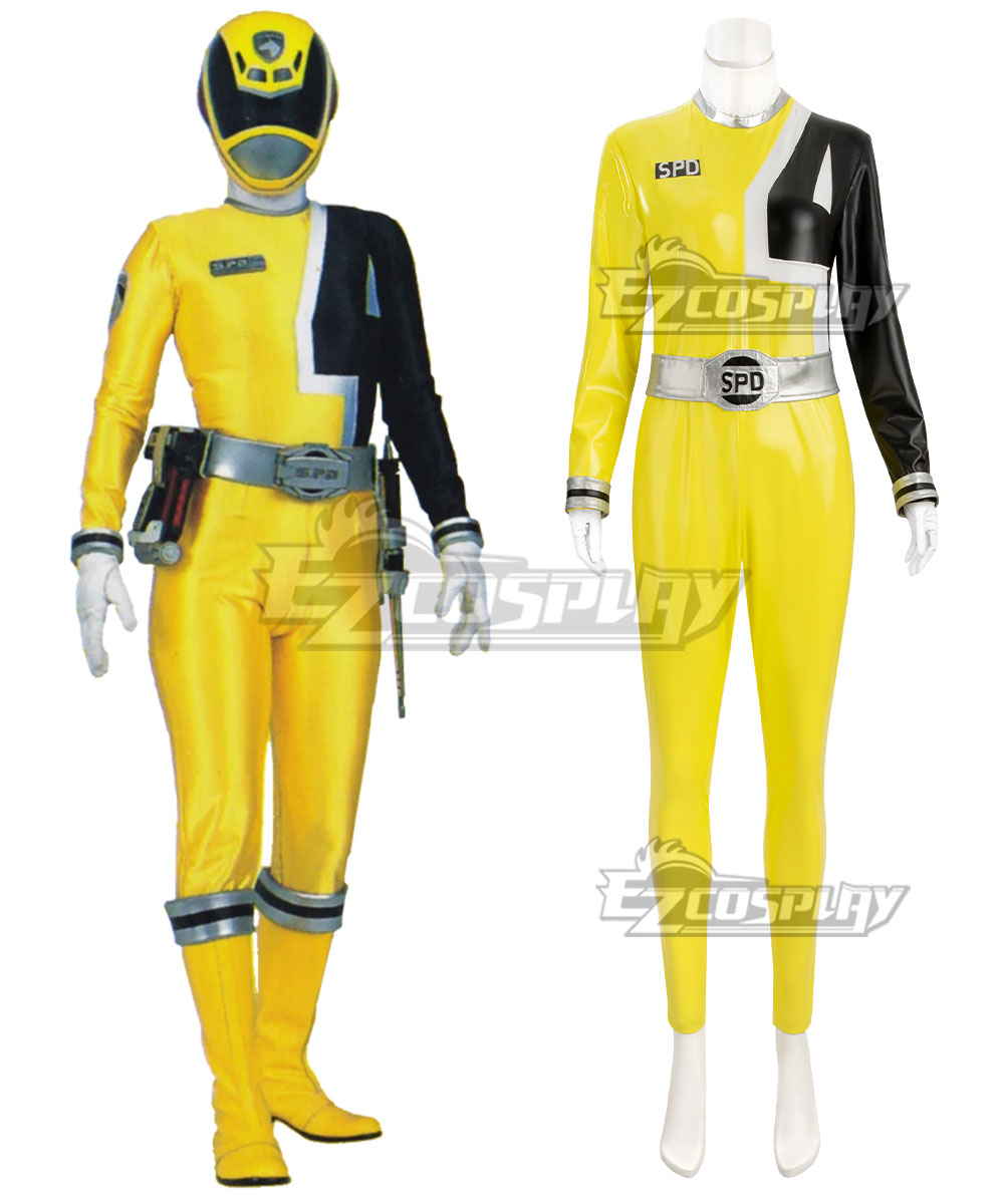 Power Rangers S.P.D. SPD Yellow Ranger Cosplay Costume