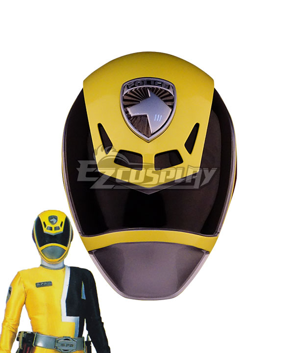 Power Rangers S.P.D. SPD Yellow Ranger Helmet Cosplay Accessory Prop