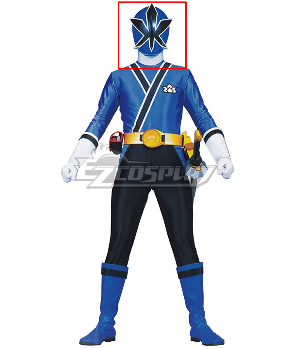 Power Rangers Samurai Blue Samurai Ranger Helmet Cosplay Accessory Prop