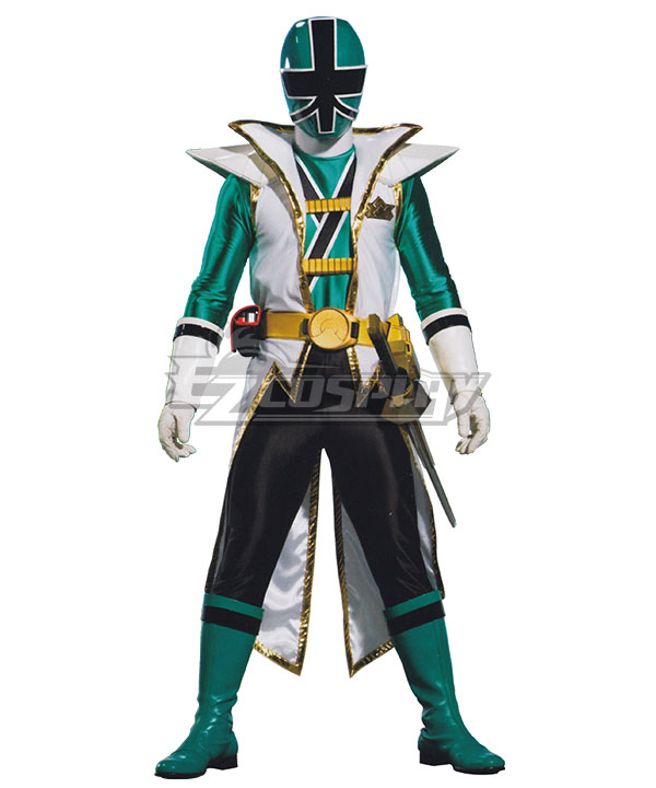 Power Rangers Samurai Green Samurai Ranger Super Samurai Mode Cosplay Costume