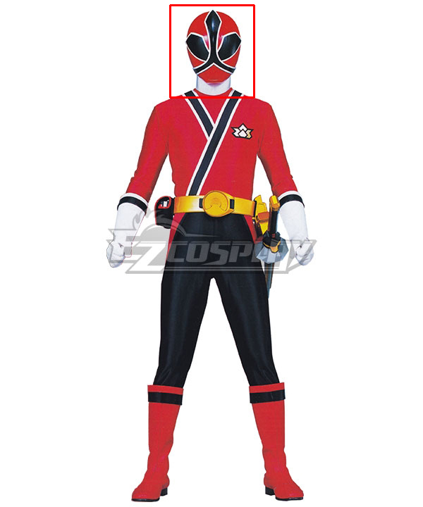 Power Rangers Samurai Red Samurai Ranger Helmet Cosplay Accessory Prop