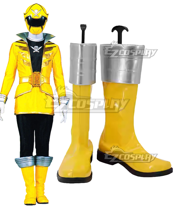 Power Rangers Super Megaforce Super Megaforce Yellow Yellow Shoes Cosplay Boots