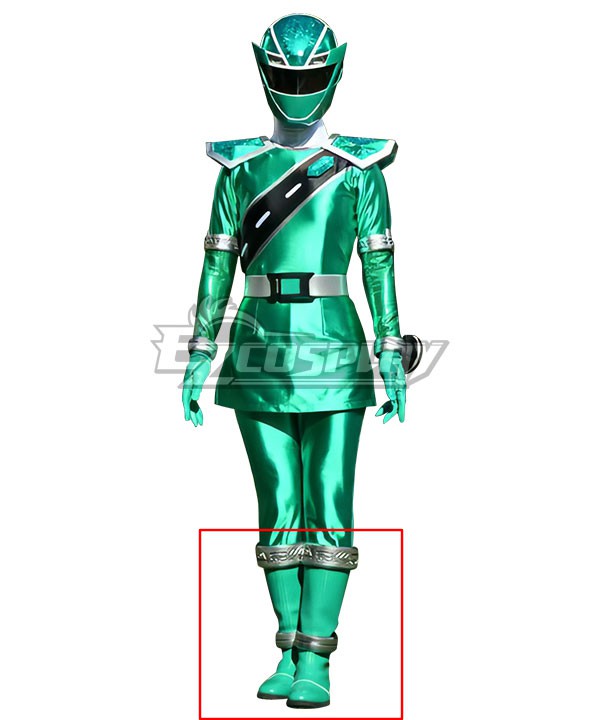 Power Rangers Super Sentai Mashin Sentai Kiramager Kiramai Green Shoes Cosplay Boots