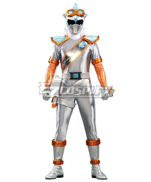 Power Rangers Super Sentai Mashin Sentai Kiramager Kiramai Silver Cosplay Costume