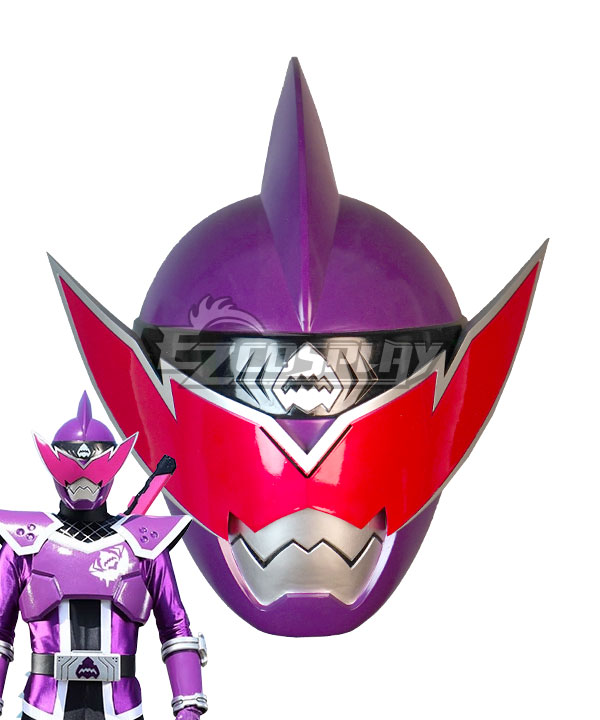 Power Rangers Super Sentai Series Avataro Sentai Donbrothers Komura rainwater Purple Helmet Cosplay Accessory Prop