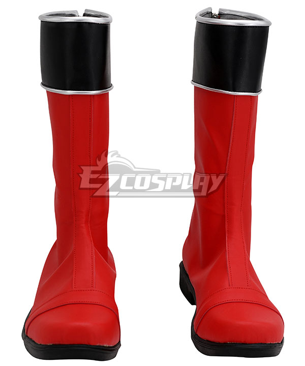 Power Rangers Time Force Quantum Ranger Red Shoes Cosplay